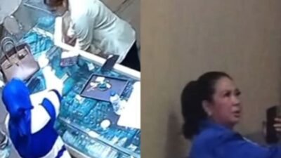 Wanita Berpenampilan Mewah Ditangkap Saat Mencuri Kalung Berlian
